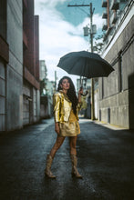 Load image into Gallery viewer, Vintage gold Escada leather jacket