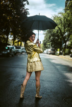 Load image into Gallery viewer, Vintage gold Escada leather jacket