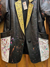 Load image into Gallery viewer, Hand Painted Vintage Leather Jacket
