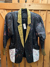 Load image into Gallery viewer, Hand Painted Vintage Leather Jacket
