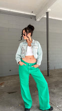 Load image into Gallery viewer, Code B Vintage cropped denim jacket
