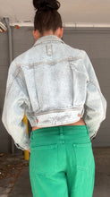 Load image into Gallery viewer, Code B Vintage cropped denim jacket
