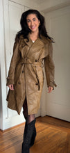 Load image into Gallery viewer, Vintage Leather Trench Coat
