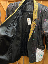 Load image into Gallery viewer, Hand Painted Vintage Leather Jacket
