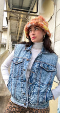 Load image into Gallery viewer, Vintage denim Sherpa vest
