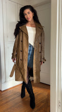 Load image into Gallery viewer, Vintage Leather Trench Coat
