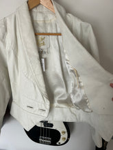 Load image into Gallery viewer, White Leather Ranch Jacket
