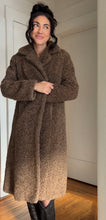 Load image into Gallery viewer, Long heavy chocolate teddy jacket
