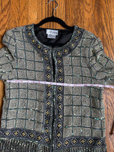 Load image into Gallery viewer, Silk &amp; Sequin jacket
