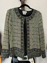 Load image into Gallery viewer, Silk &amp; Sequin jacket
