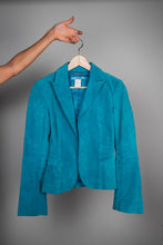 Load image into Gallery viewer, Teal suede leather Marciano jacket
