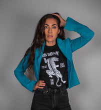 Load image into Gallery viewer, Teal suede leather Marciano jacket
