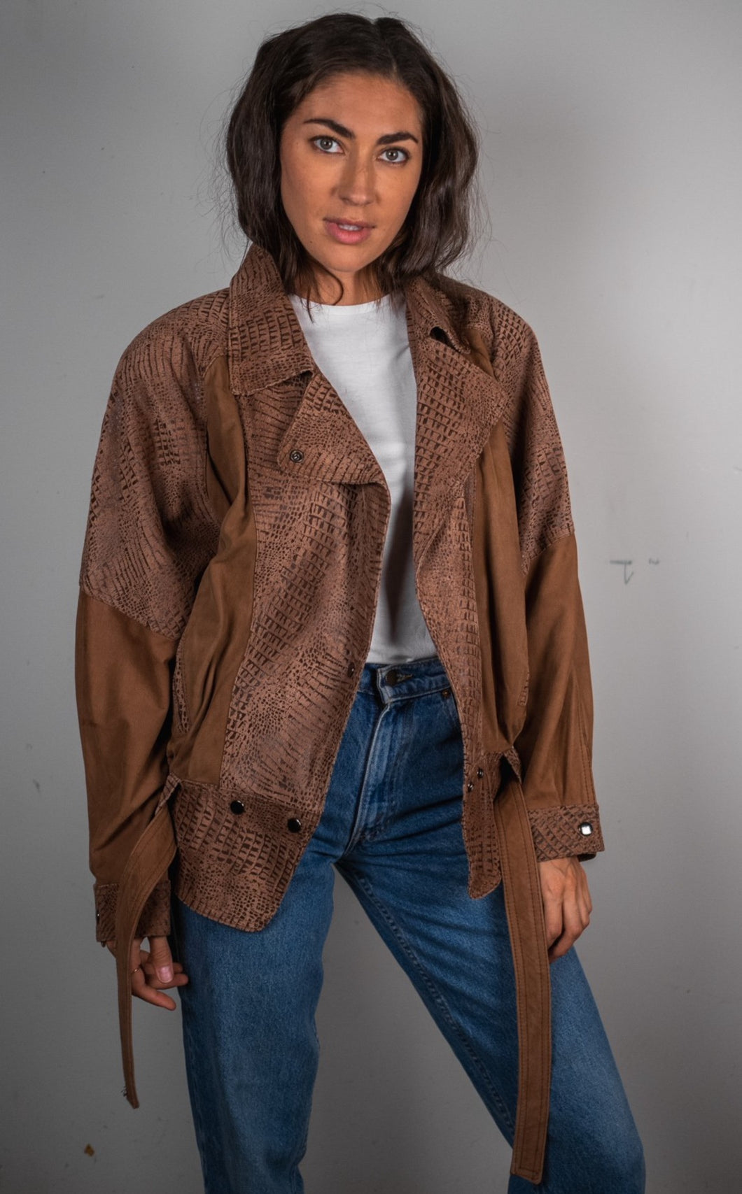 Vintage ADA Leather Bomber Jacket