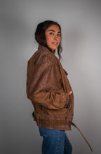 Load image into Gallery viewer, Vintage ADA Leather Bomber Jacket
