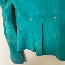 Load image into Gallery viewer, Teal suede leather Marciano jacket
