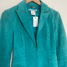 Load image into Gallery viewer, Teal suede leather Marciano jacket
