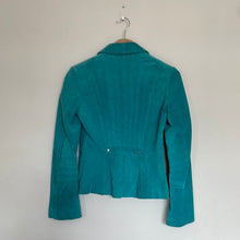 Load image into Gallery viewer, Teal suede leather Marciano jacket
